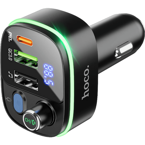 hoco. FM transmiter, brzi punjač za auto, BT v5.0, 3 x USB - E62 Fast slika 5