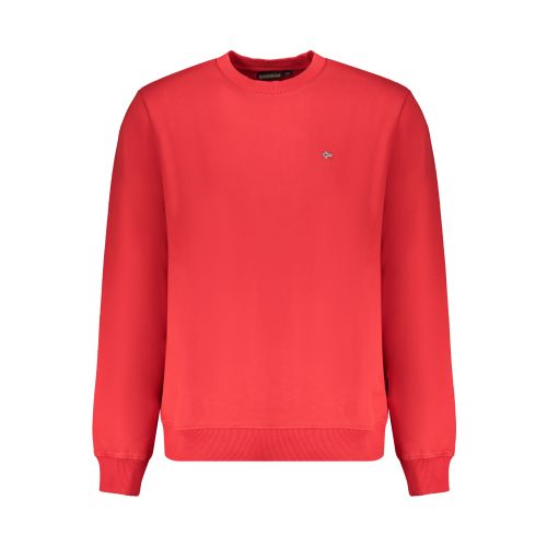 NAPAPIJRI RED MEN'S ZIP-LESS SWEATSHIRT slika 1