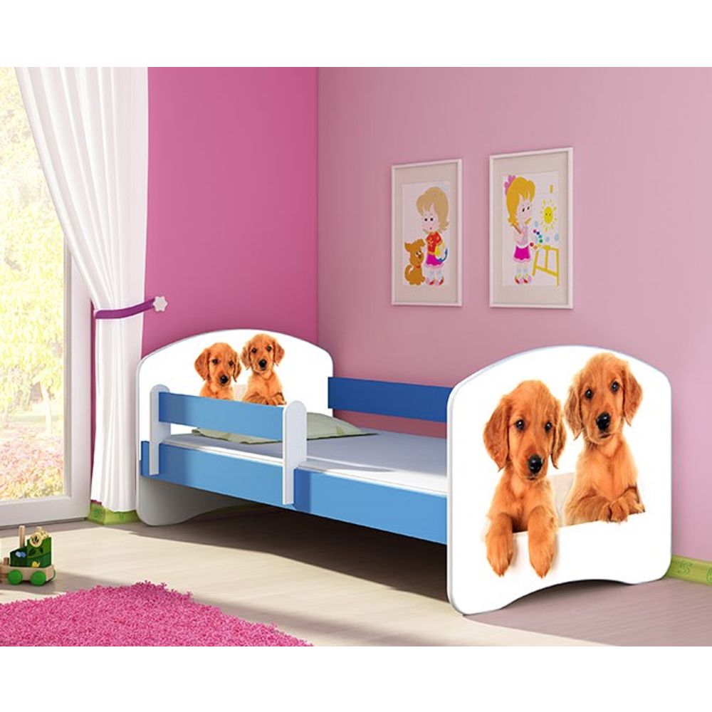 ACMA Dječiji krevet Acma II Blue - 140x70cm - Dezen 39 slika 1