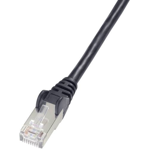 Digitus DK-1531-005/BL RJ45 mrežni kabel, Patch kabel cat 5e SF/UTP 0.50 m crna  1 St. slika 1