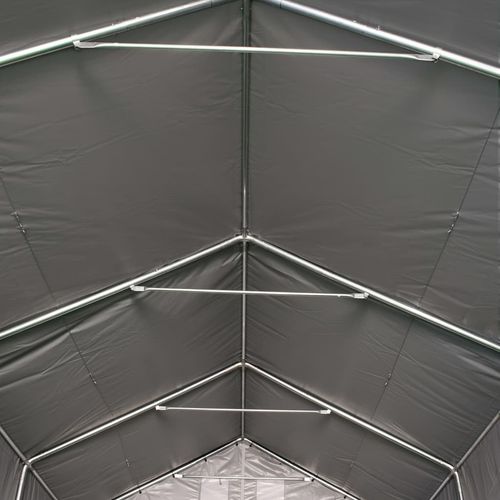 Skladišni šator od PVC-a 4 x 8 m sivi slika 19