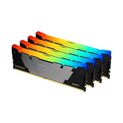 KINGSTON DIMM DDR4 128GB (4x32GB kit) 3200MT/s KF432C16RB2AK4/128 FURY Renegade RGB Black XMP slika 1