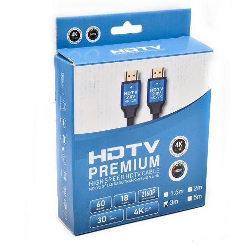 HDMI kabl V2.0 gold 3m KT-HK2.0-3M slika 3