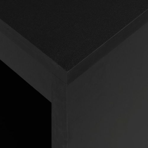 Barski stol s policom crni 110 x 50 x 103 cm slika 2