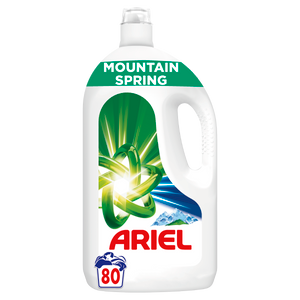 Ariel tečni deterdžent za pranje veša Mountain Spring 80 pranja