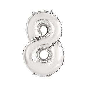 FG-C35S8 Folijski balon 8 Silver 35cm
