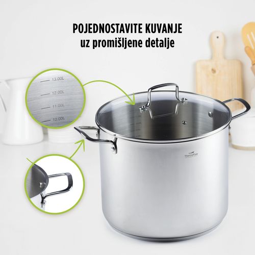 Lonac sa staklenim poklopcem Rosmarino Pour&Cook II - 28x33 cm slika 4