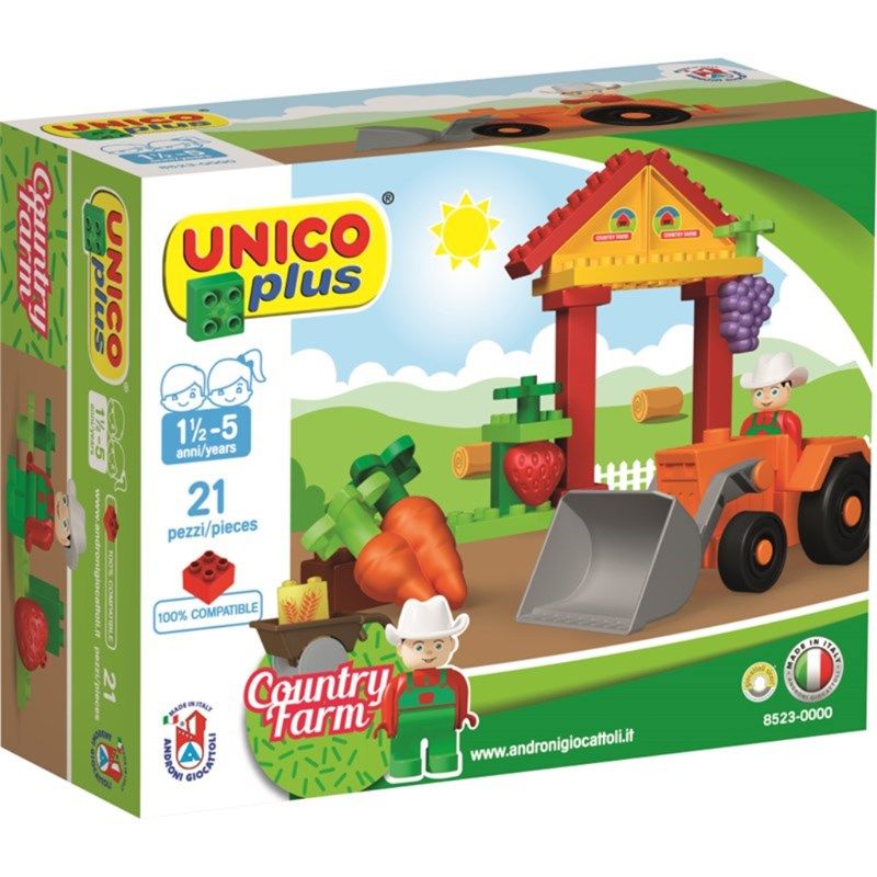 Unico Plus Costruzioni Pre School con 6 Animali - 56 Elemti