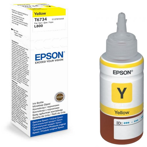 INK JET EPSON T6734 L800 YELLOW EcoTank 70ml C13T67344A slika 1