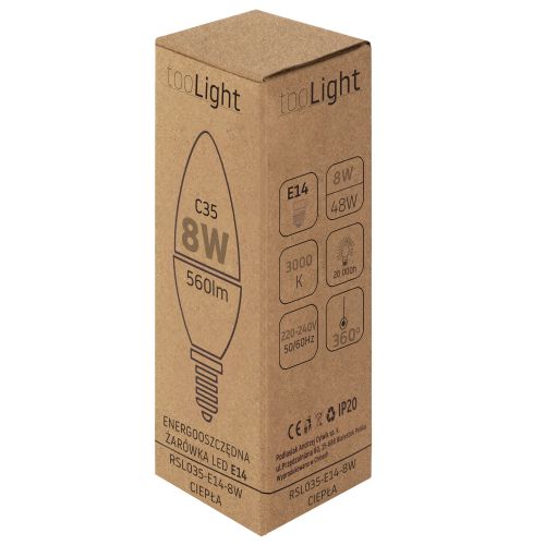 Żarówka LED RSL035 E14 8W Warm slika 5