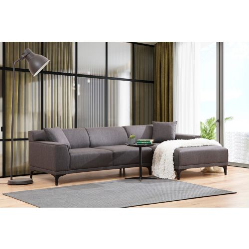 Atelier Del Sofa Kutna garnitura, Antracit, Petra R Corner - Anthracite slika 4