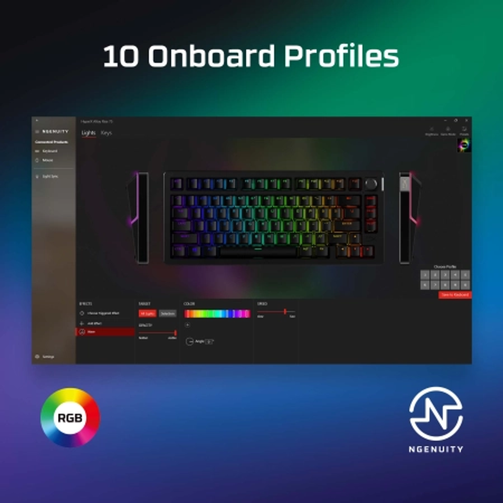 HyperX Alloy Rise 75 HX Red Gaming Mehanicka Tastatura 7G7A4AA slika 4