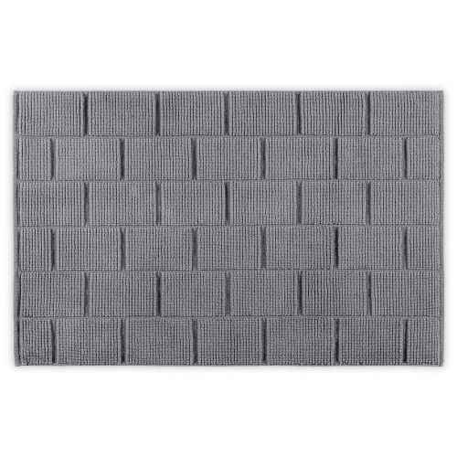 Sivi Kupatilski Peškir Tile - Grey Grey Bathmat slika 1