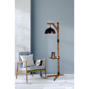 Opviq Liza lambader yanÄ±k retro 3 baÅŸlÄ±klÄ± Black Floor Lamp