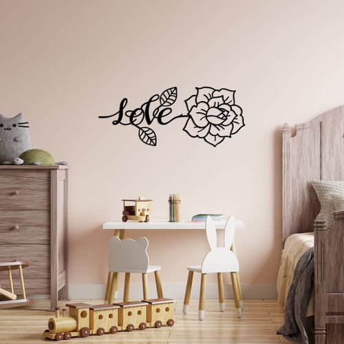Wallity Metalna zidna dekoracija, Love And Flower slika 3