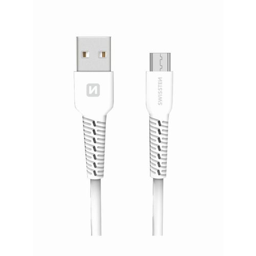 SWISSTEN kabel USB/microUSB, 2A, 1m, bijeli slika 1