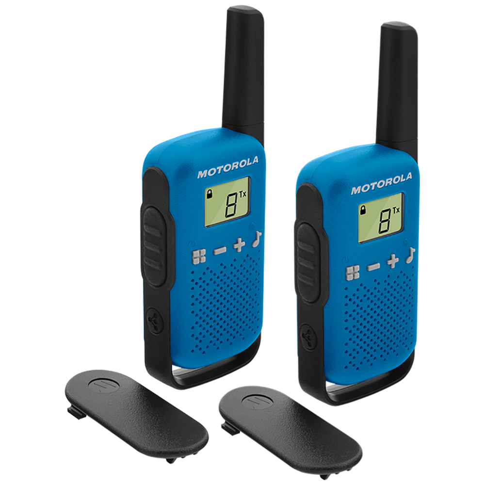 Motorola Walkie Talkie, domet 4 km, 16 kanala, plava - TLKR T42 BL slika 1