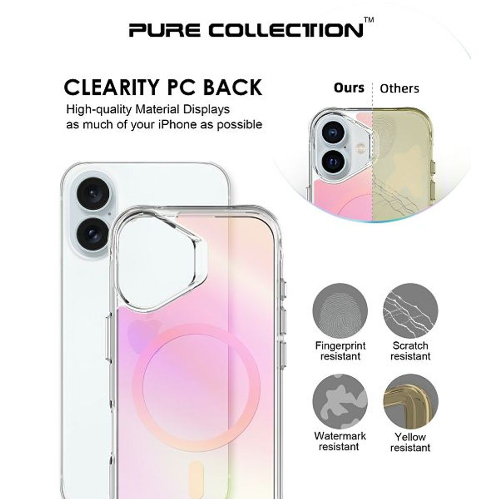 MM TPU IPHONE 17 - DROP-PROOF PURE SPLENDOUR MAGSAFE pink slika 4