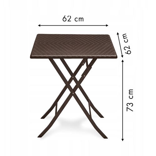 Modernhome smeđi sklopivi stol, 62 cm slika 6