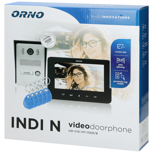 Orno Video interfon 7", set, Indi N - OR-VID-VP-1069/B slika 2