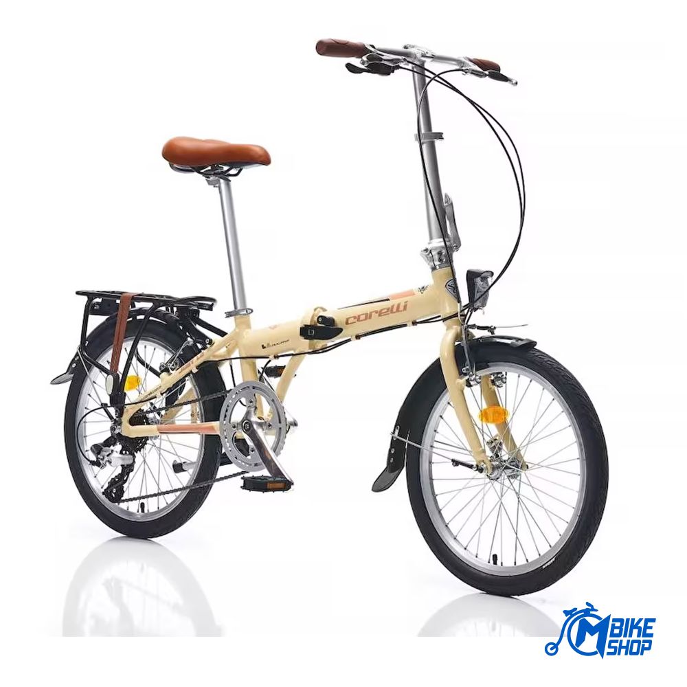 Corelli Sklopivi bicikl Just 1.0 20″ Alu Krem/Brown slika 1