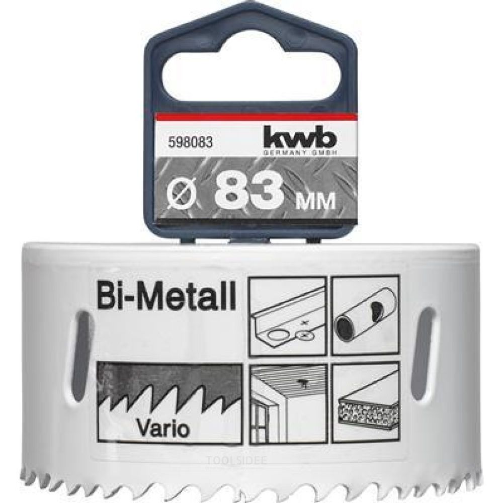 KWB HSS BI-Metalna kruna za bušenje za drvo, metal i plastiku, 83 mm slika 1