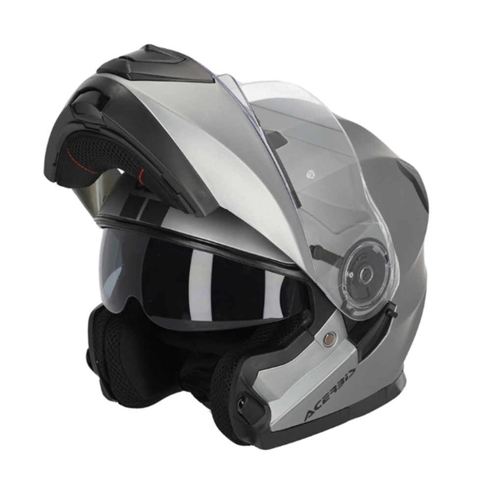 Modularna - flip up kaciga za motor S vel. Acerbis Serel 2206 - Siva slika 2