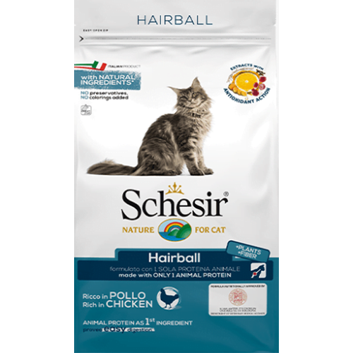 Schesir Cat Dry Hairball 1.5 kg slika 1