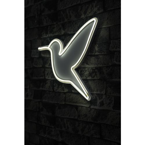 Wallity Ukrasna plastična LED rasvjeta, Little Bird - White slika 1