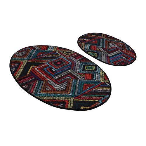 Maglie DJT Multicolor Bathmat Set (2 Pieces) slika 3