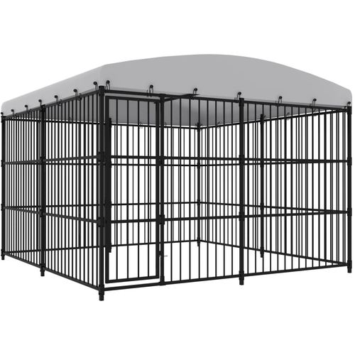 Vanjski kavez za pse s krovom 300 x 300 x 210 cm slika 6