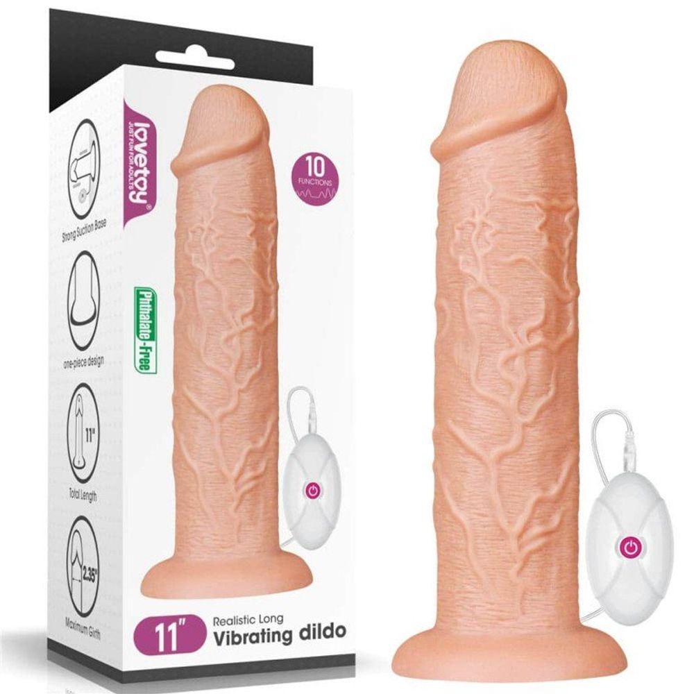 Vibrator s vakuumom 27 cm Lovetoy slika 1
