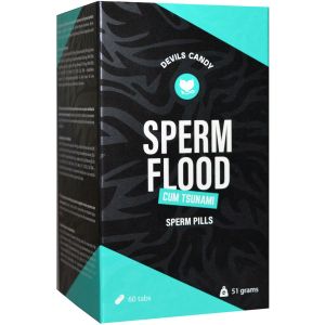 Tablete za povečanje sperme Devils Candy Sperm Flood, 60 kom