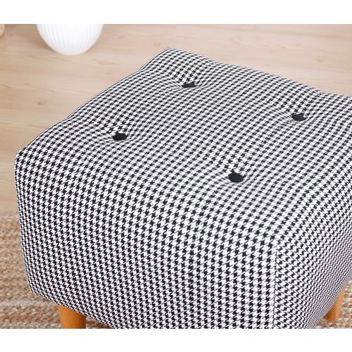 Dotted - Black Black
White Pouffe slika 5