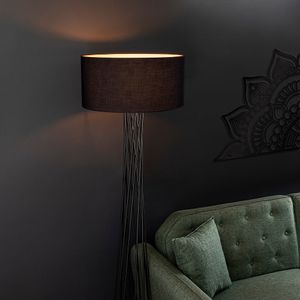 Visoka Crna Podna Lampa - Model 13470