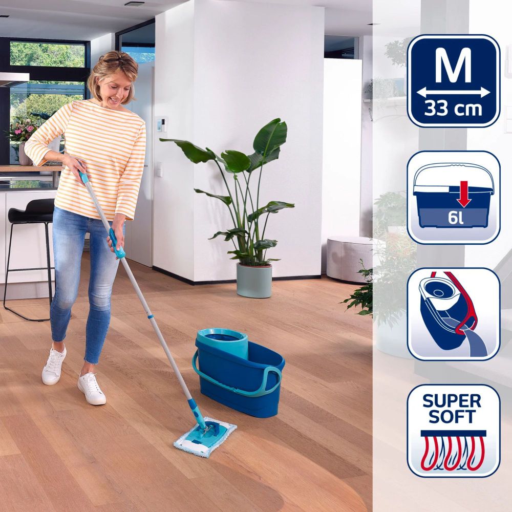 Leifheit Set za podove drška brisac kanta 6L  slika 6