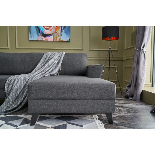 Atelier Del Sofa Eris - Antracit Ugao Sofa-Krevet slika 4