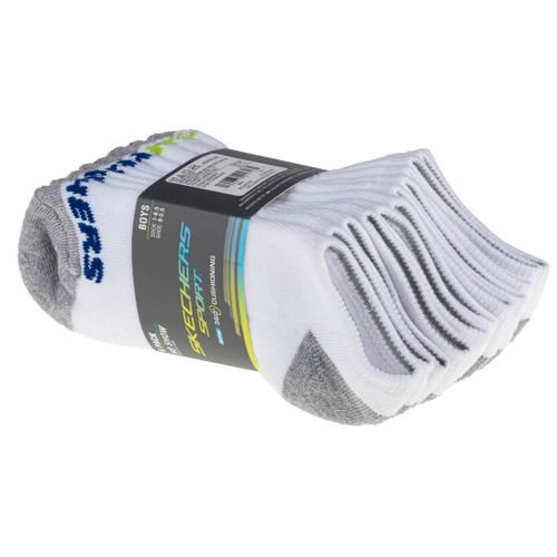 Skechers boys 6pk no show socks s108264-wht slika 5