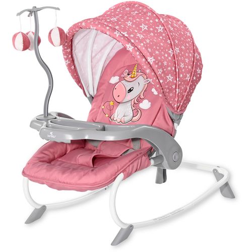 LORELLI DREAM TIME Njihalica za Bebe Rose Velvet Unicorn (0+mj/do 9kg) slika 1