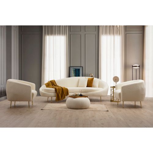 Atelier Del Sofa Eses - Trosed Cream Bouclett slika 5