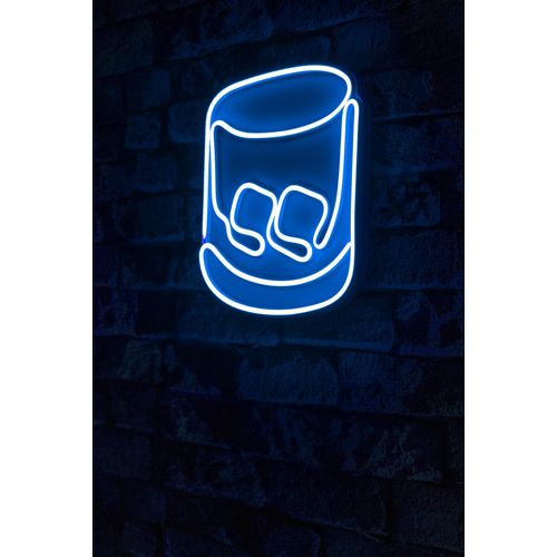 Wallity Ukrasna plastična LED rasvjeta, Whiskey Old Fashioned - Blue slika 9