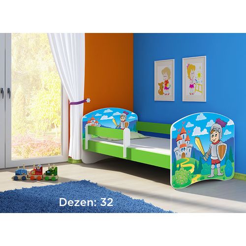 Deciji krevet ACMA II 160x80 + dusek 6 cm GREEN32 slika 1