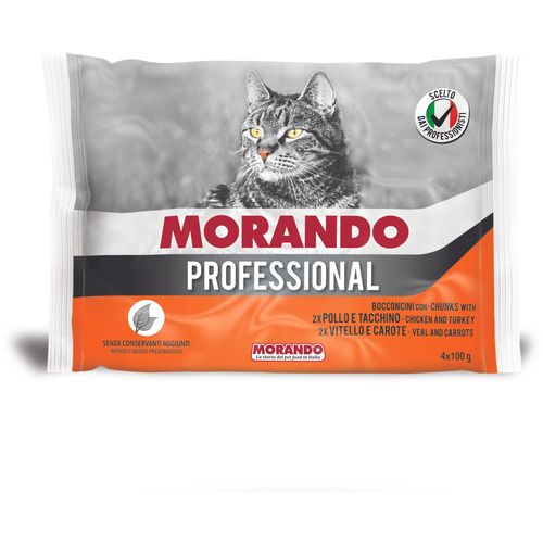 Morando Cat Multi Pack Adult Piletina & Ćuretina i Teletina & Šargarepa 4x100g slika 1