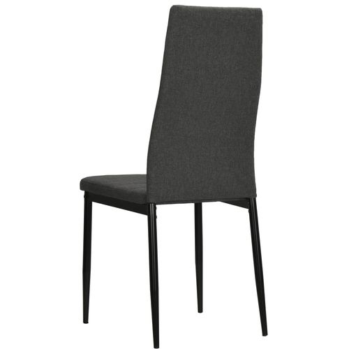 Blagovaonske stolice od tkanine 2 kom tamnosive slika 26