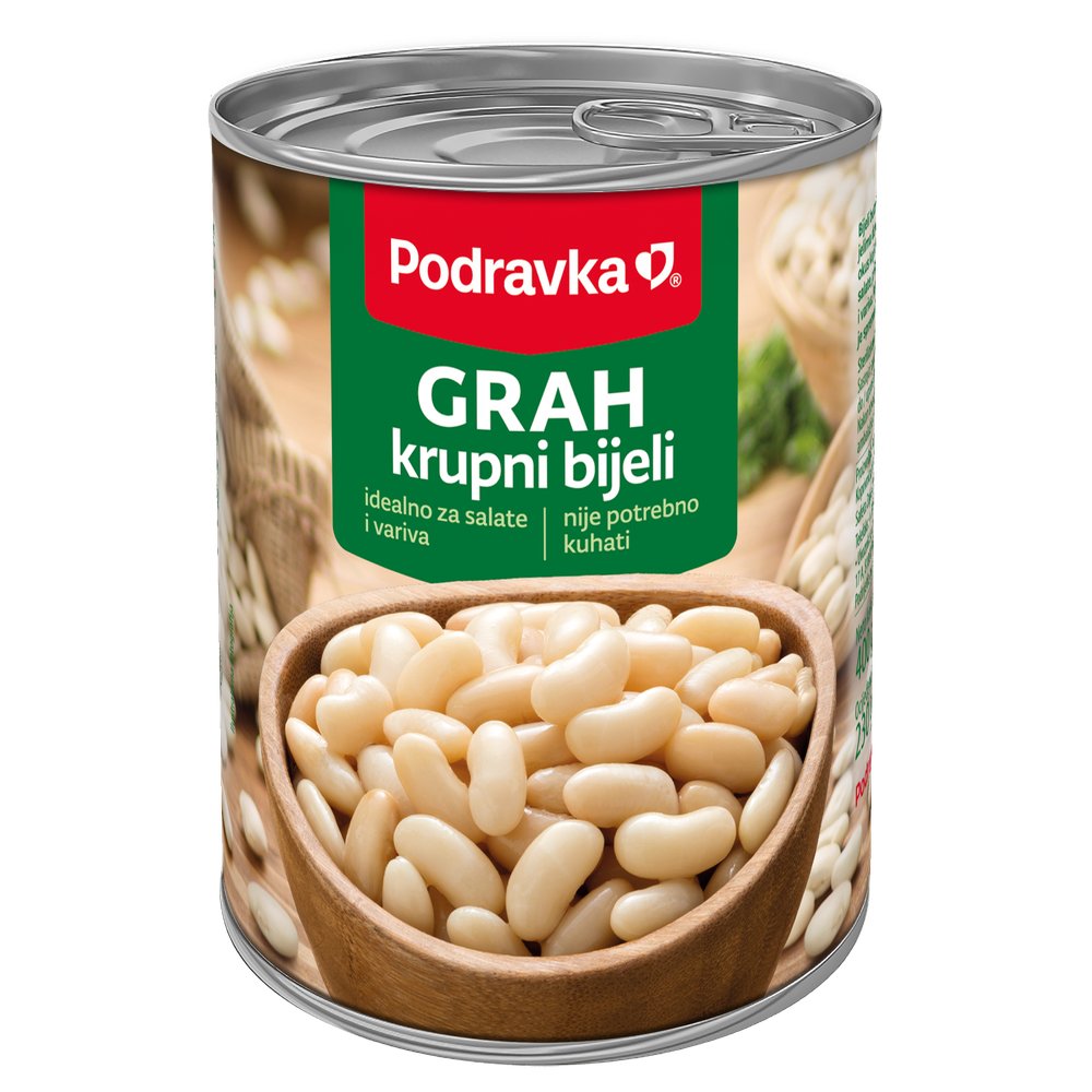 Podravka Grah bijeli 2500 g slika 1