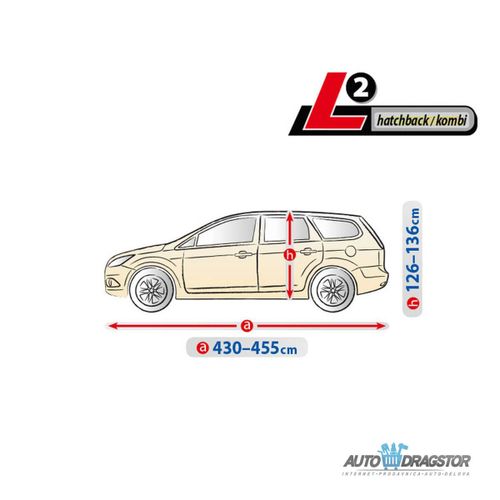 CERADA ZA AUTOMOBIL L2HATCHBACK/KARAVAN,VODOOTPOTNA,OTPORNA NA UV ZRAKE,D 430-455CM,V 126-136CM slika 5