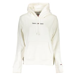 TOMMY HILFIGER WOMEN'S WHITE SWEATSHIRT WITHOUT ZIP