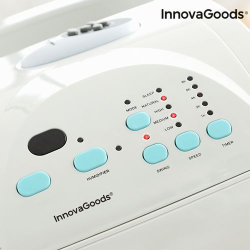 InnovaGoods prijenosni klima uređaj s isparavanjem 4,5 L 70W Sivi 28x70x34cm slika 6