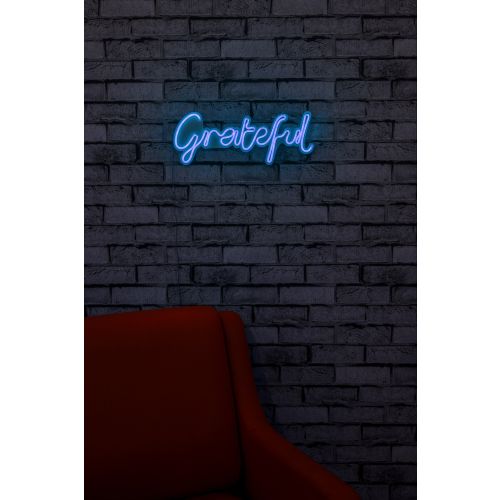 Wallity Ukrasna plastična LED rasvjeta, Grateful - Blue slika 12