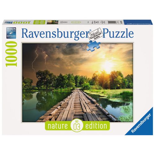 Puzzle Ravensburger 19538 The Wooden Footbridge 1000 Dijelovi slika 1